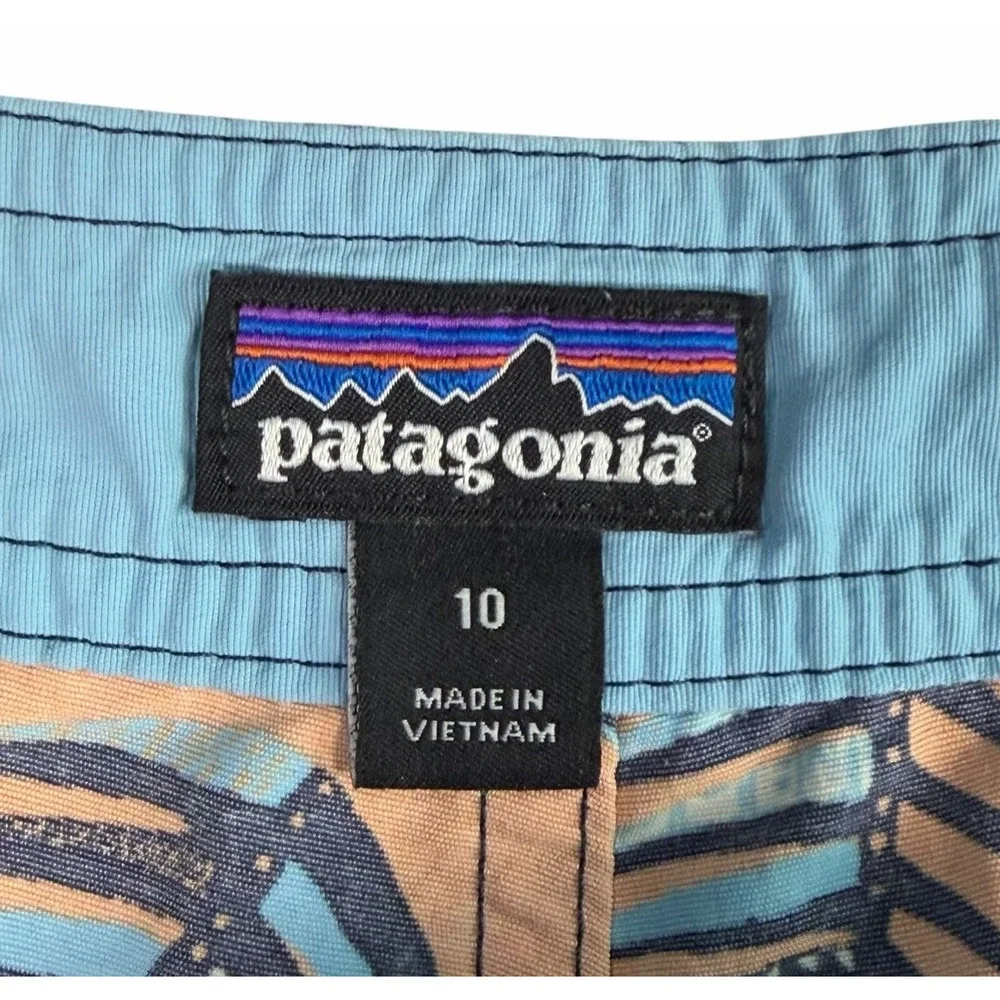 Patagonia Wavefarer Young Boys Board Shorts Swim Trunks Multicolor Size 10 Lot 2